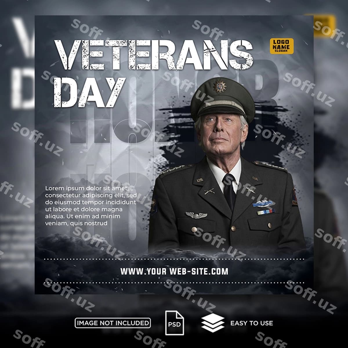 Veteranlar Kuni ijtimoiy tarmoqlardagi post | Veterans day social media post