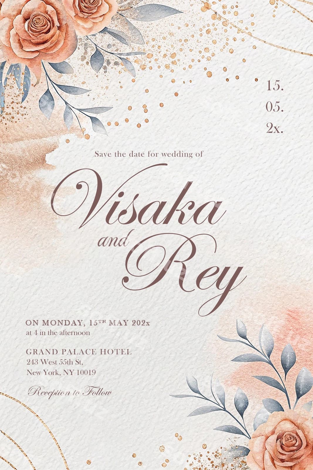 Visaka rey to'y taklifnomasi | Visaka rey wedding invitation