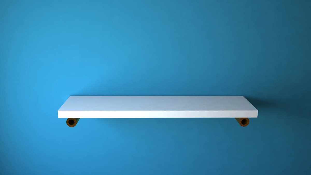 Devor javonlari oq ko'k devor | Wall shelves white blue wall