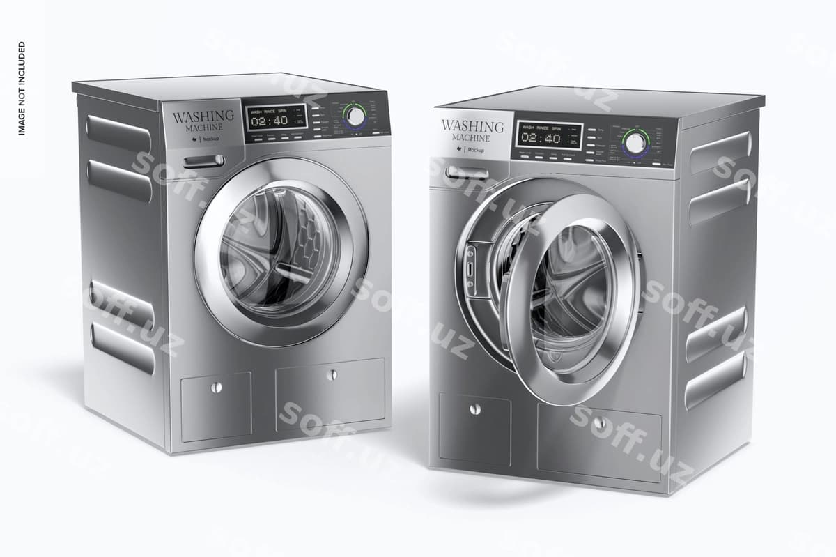 Kir yuvish mashinalari maketi | Washing machines mockup
