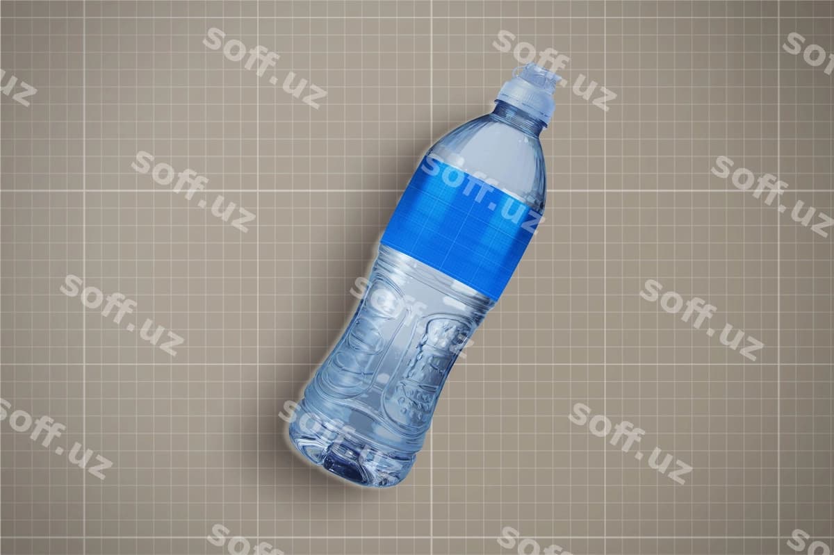 Suv shishasi maketi | Water bottle mockup
