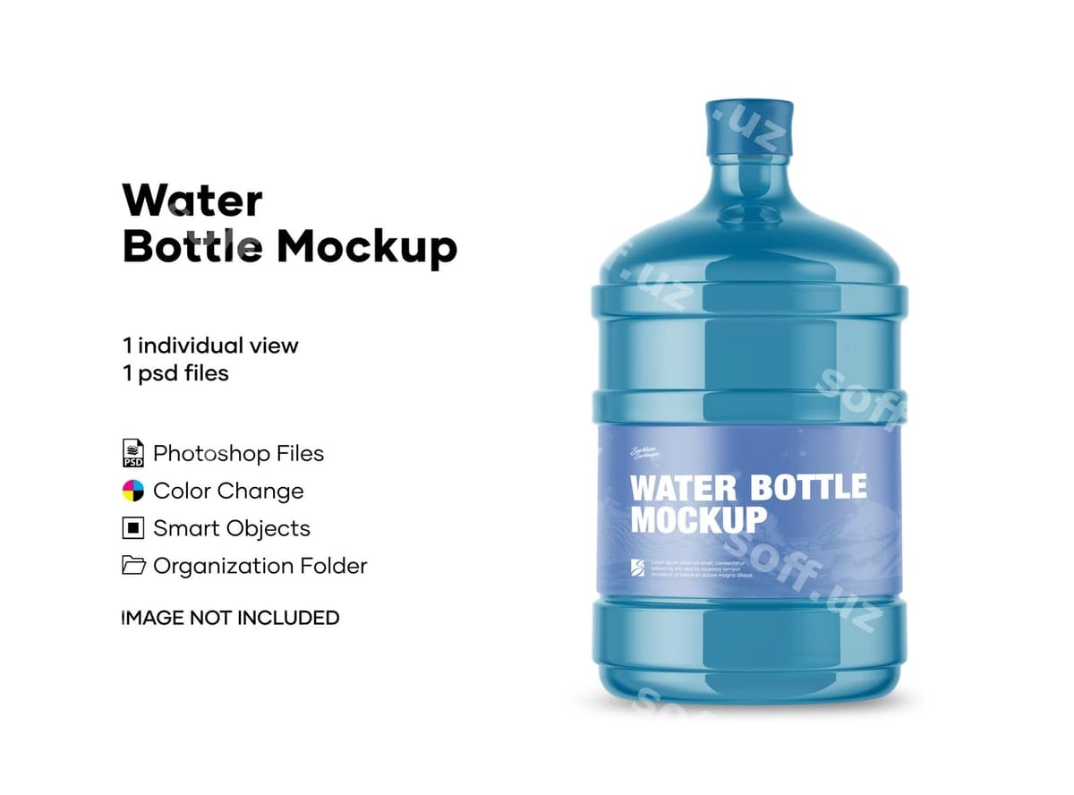 Suv flakon mockup | Water bottle mockup