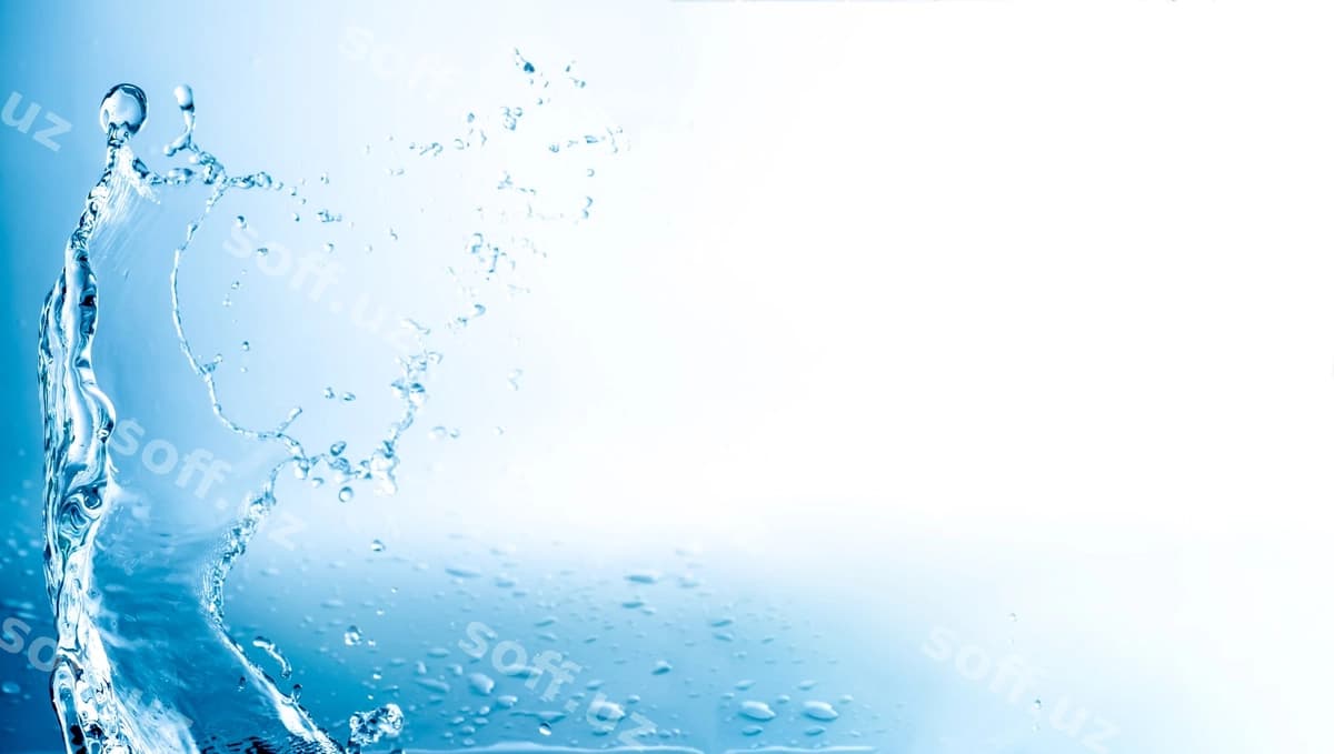 Suv splashlar matn uchun joy bilan | Water splashes with copy space
