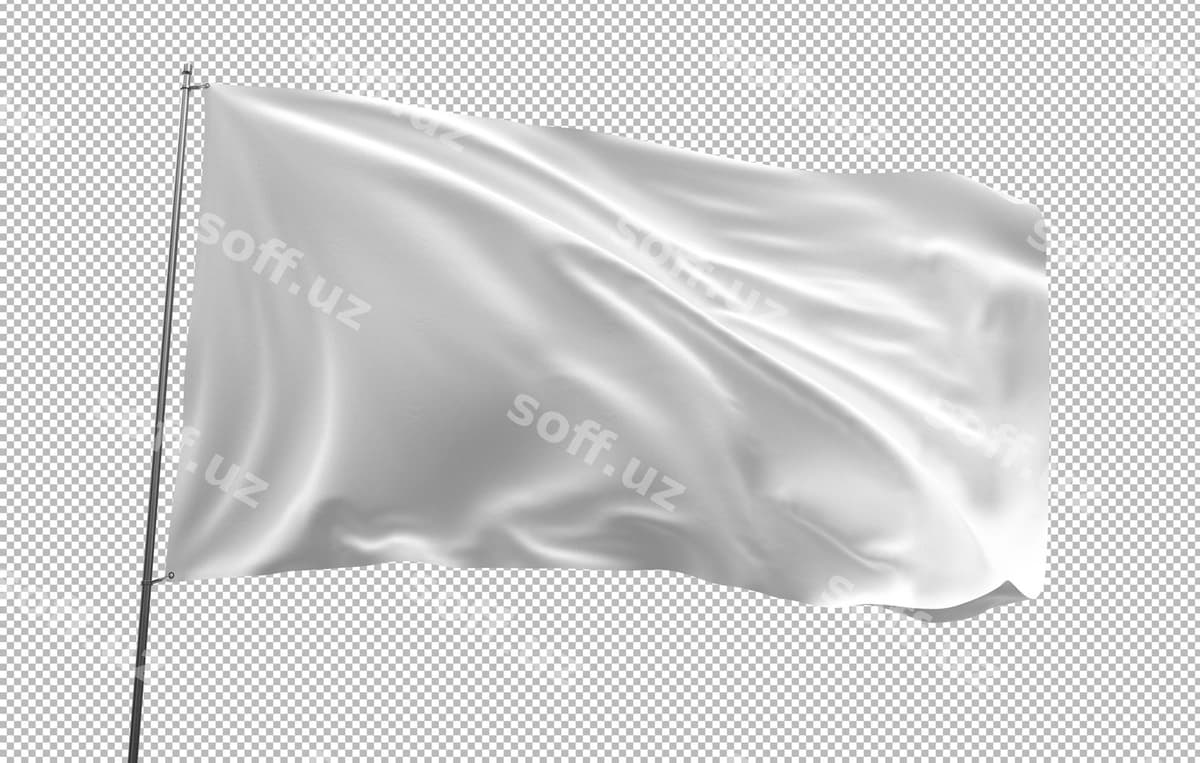 Flagni ochiq fonda chalg'ish | Waving flag transparent background
