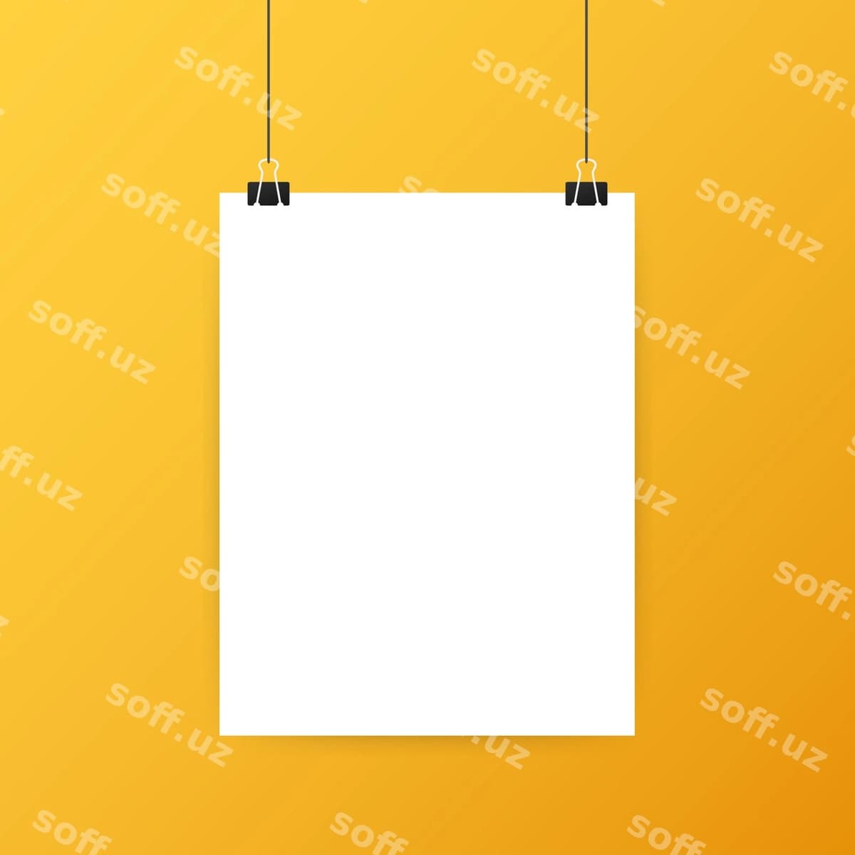 Oq poyezrlar asib turgan binder | White posters hanging binder