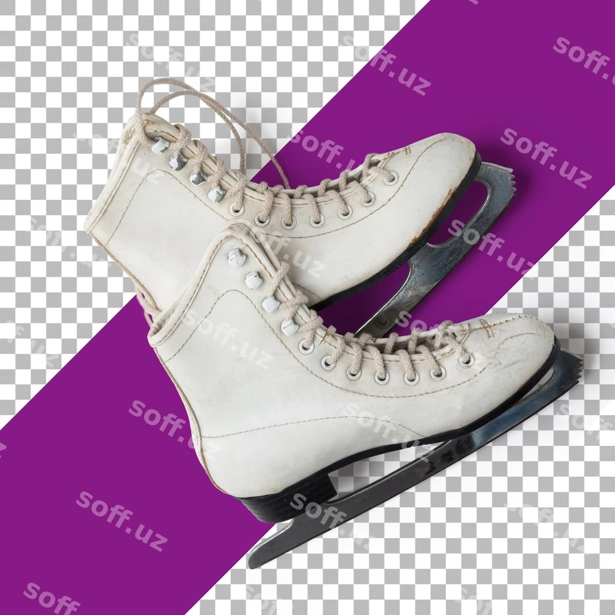 Rojdestvo sovg'asi oq konkida uchish botinkalari | White skating boots christmas gift