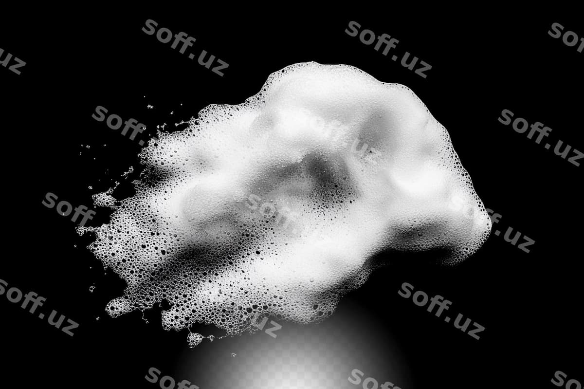 Oq sova puf teksturasi | White soap foam texture