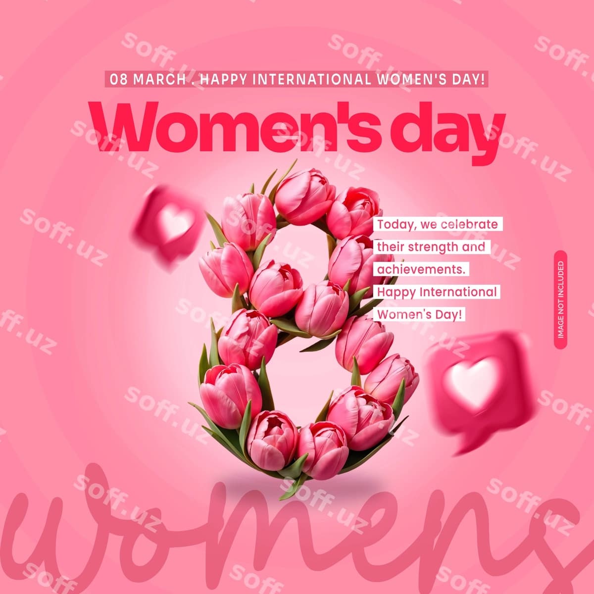 Ayollar kuni psd ijtimoiy tarmoqlar | Womens day psd social media
