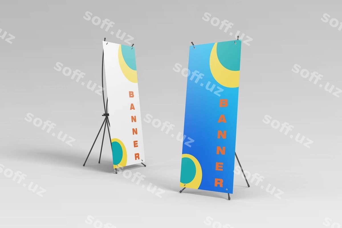 X baner namunasi | X banner mockup
