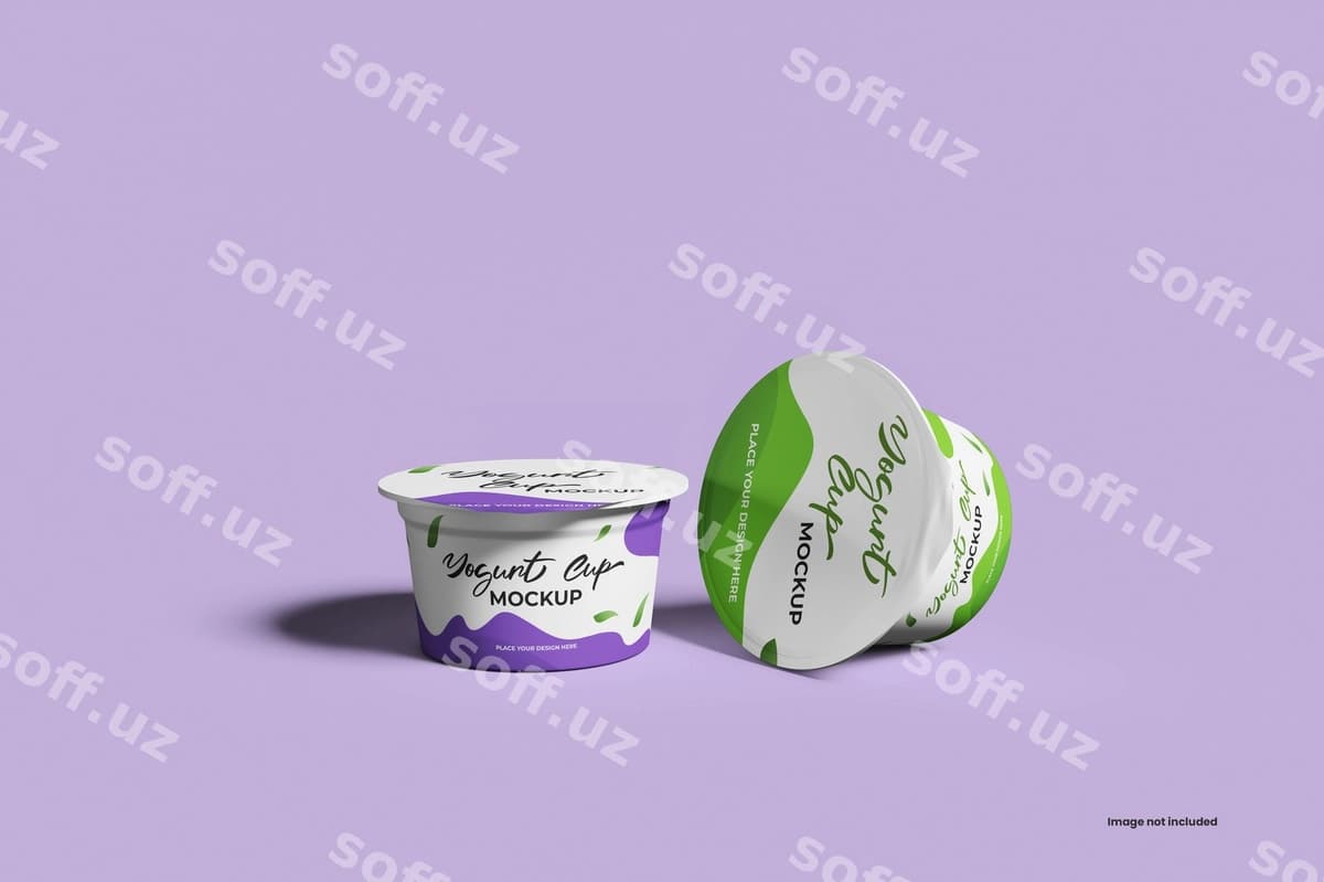 Yogurut stakanchik modeli | Yogurt cup mockup