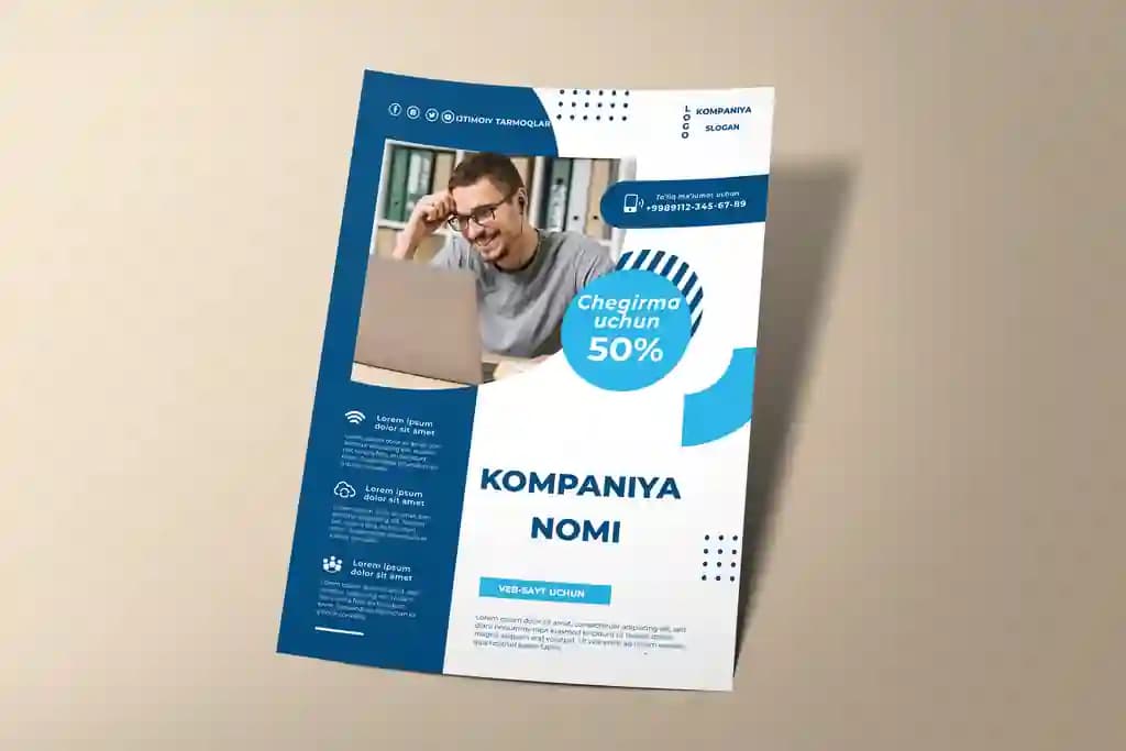 Xizmatingiz uchun flyer