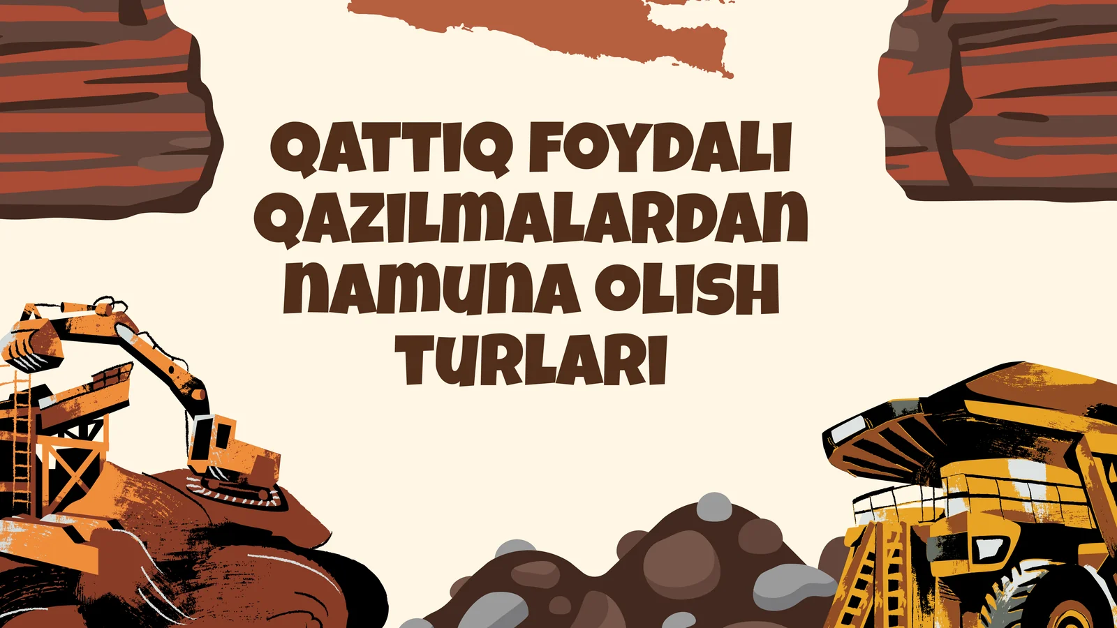 Qattiq foydali qazilmalardan namuna olish turlari