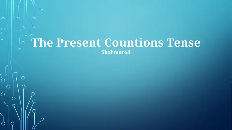 A guide for using the Present Continuous Tense to express ongoing actions in Uzbek language