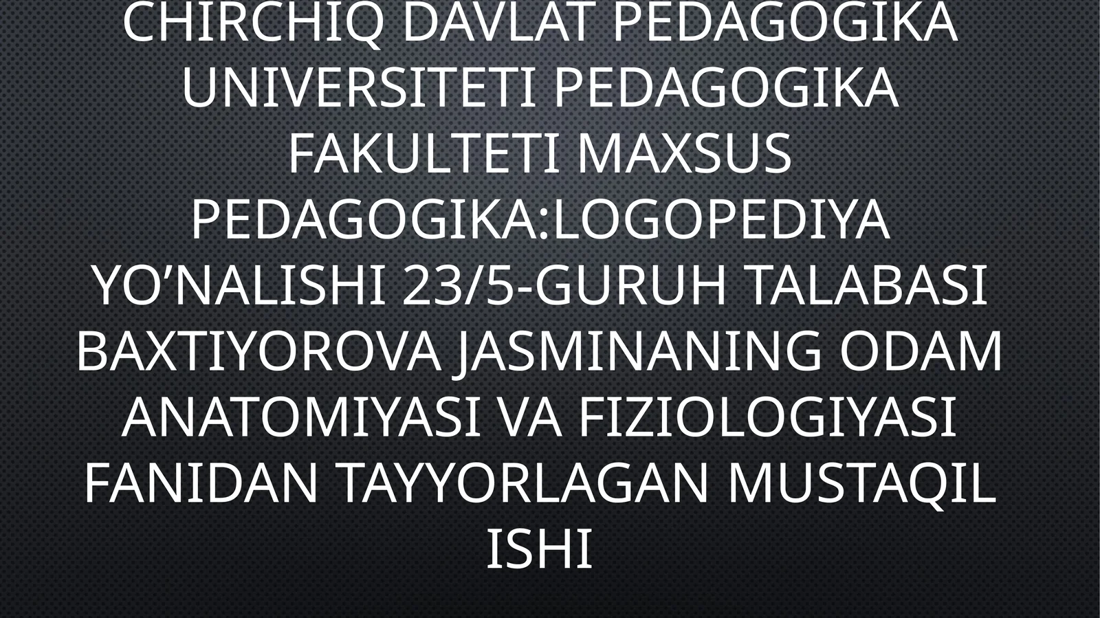 Suyaklar haqida ta’limot