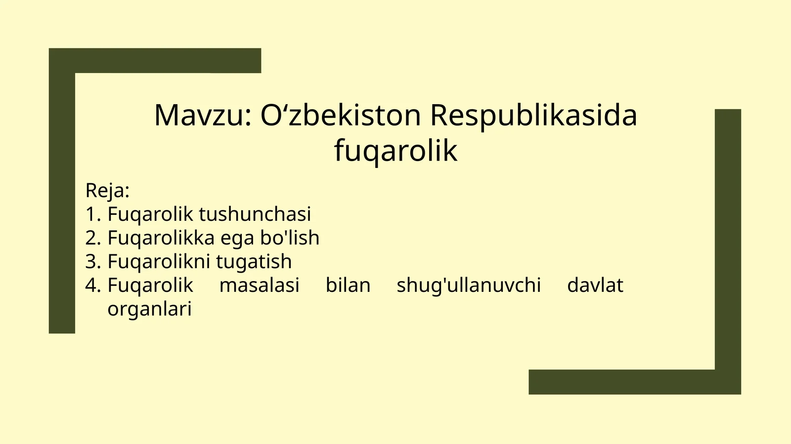 Fuqarolikning Oʻzbekistonda maʼnosi va ahamiyati