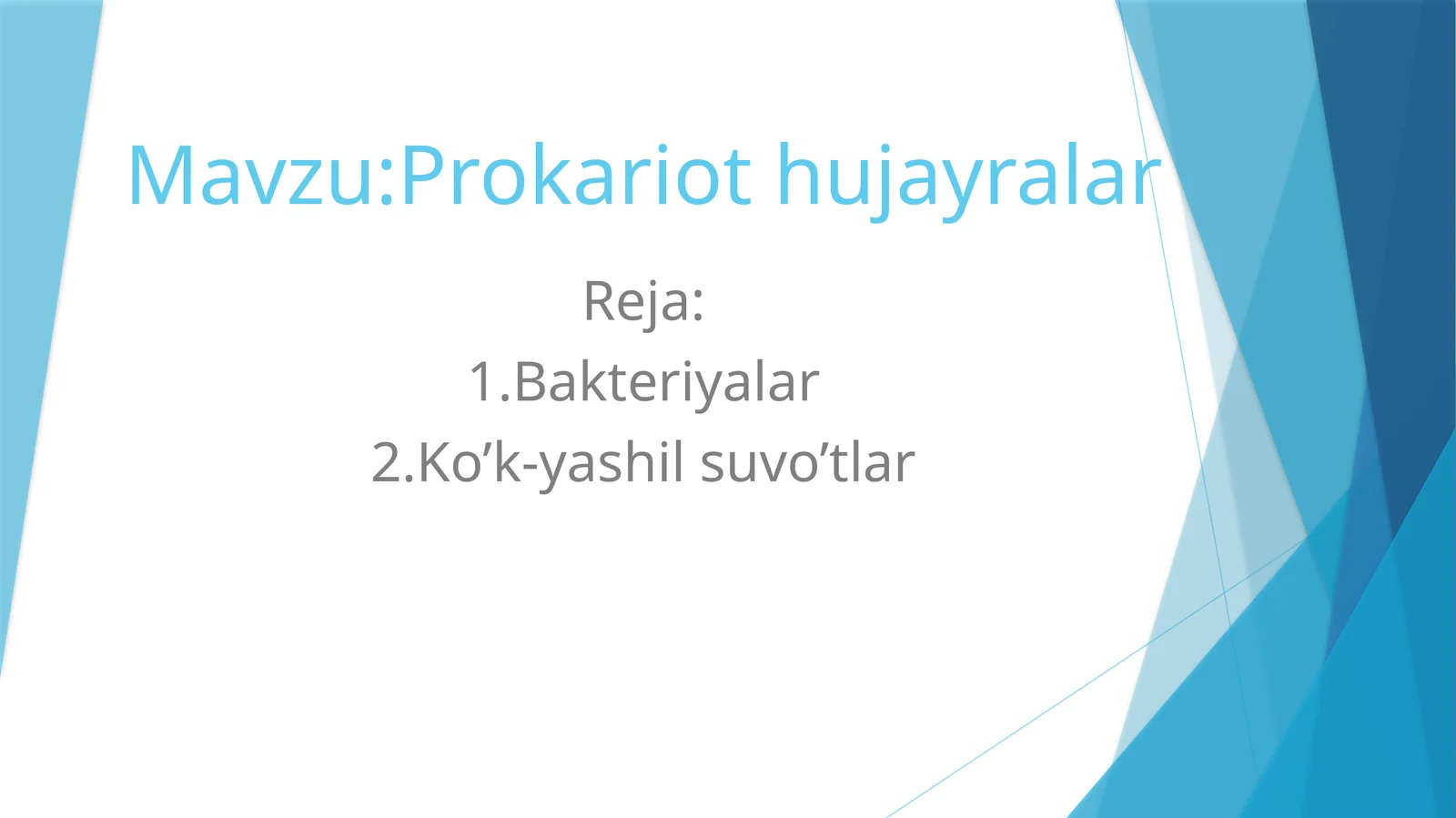 Prokariothujayralar