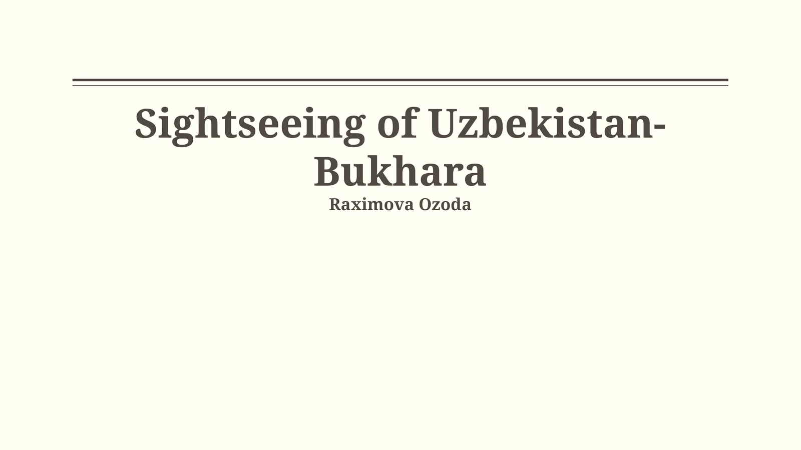 architectural marvels and historical sites of Bukhara