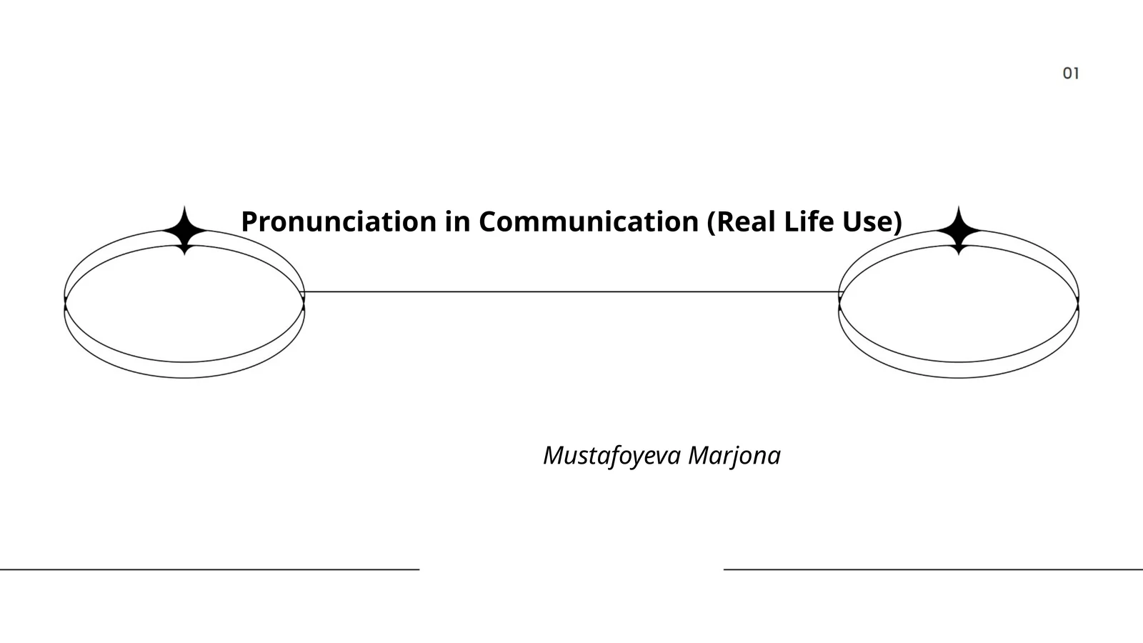 Pronunciation in Communication (Real Life Use)