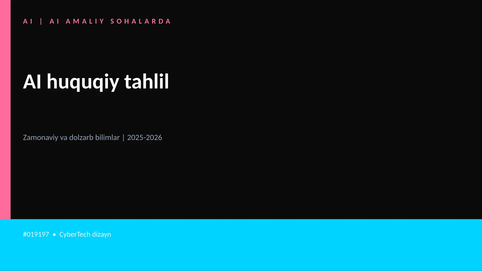 AI huquqiy tahlil