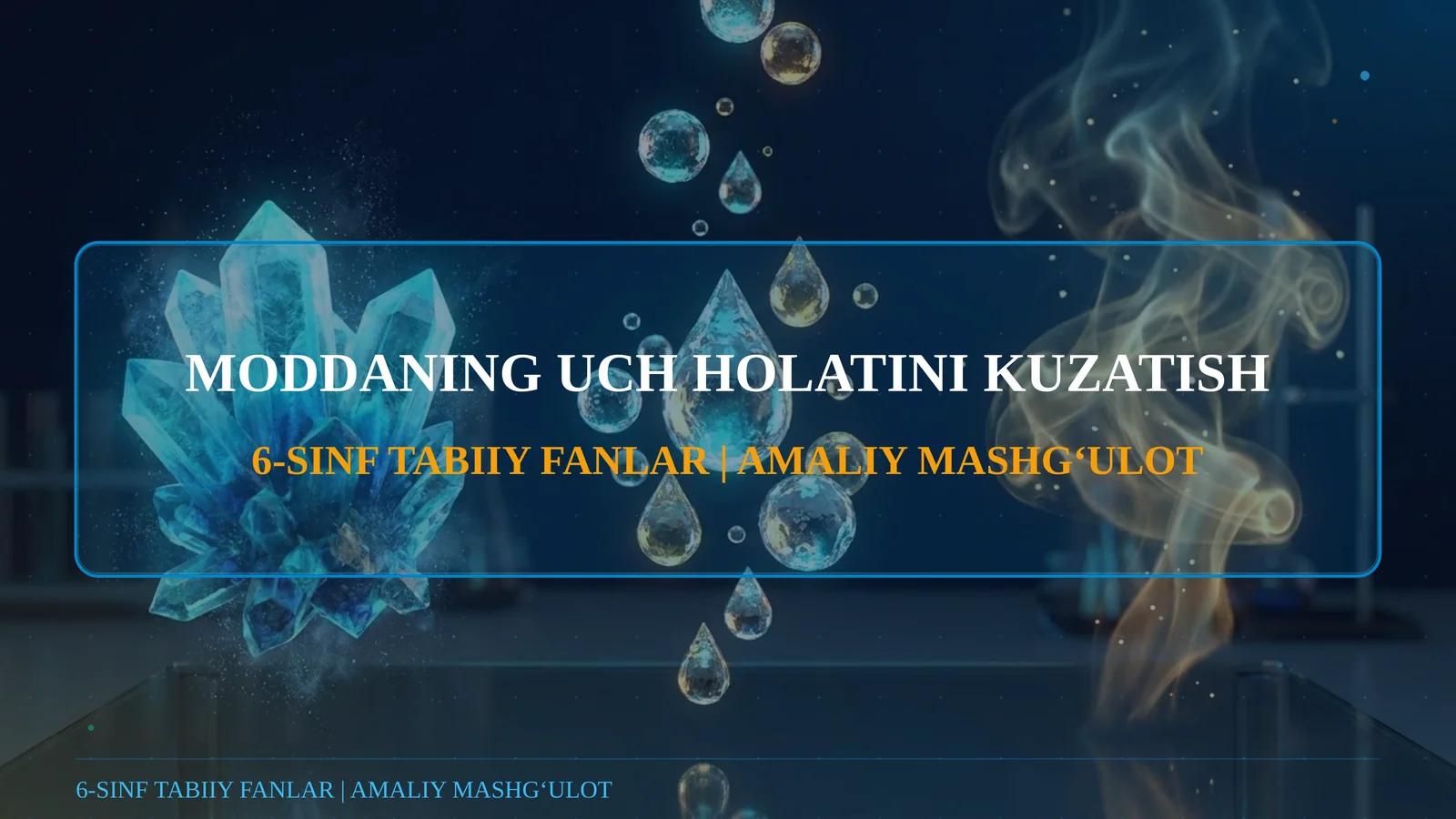 MODDANING UCH HOLATINI KUZATISH