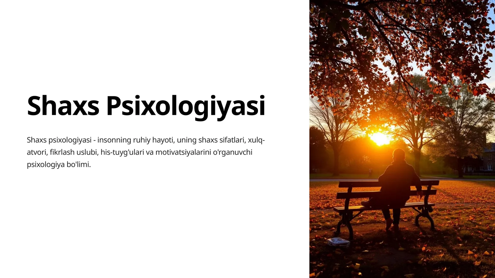 Shaxs-Psixologiyasi