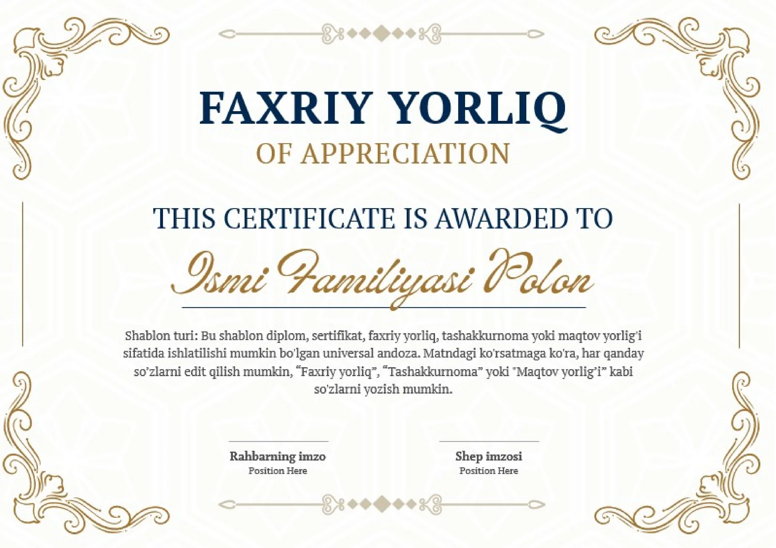 FAXRIY YORLIQ