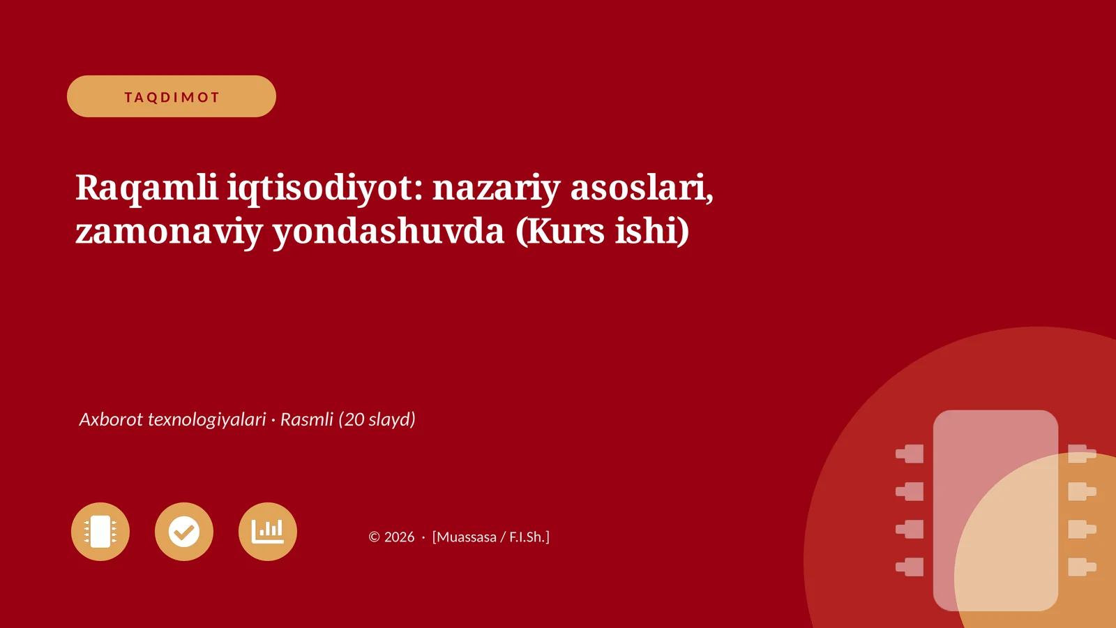 Raqamli iqtisodiyot: nazariy asoslari, zamonaviy yondashuvda (Kurs ishi)