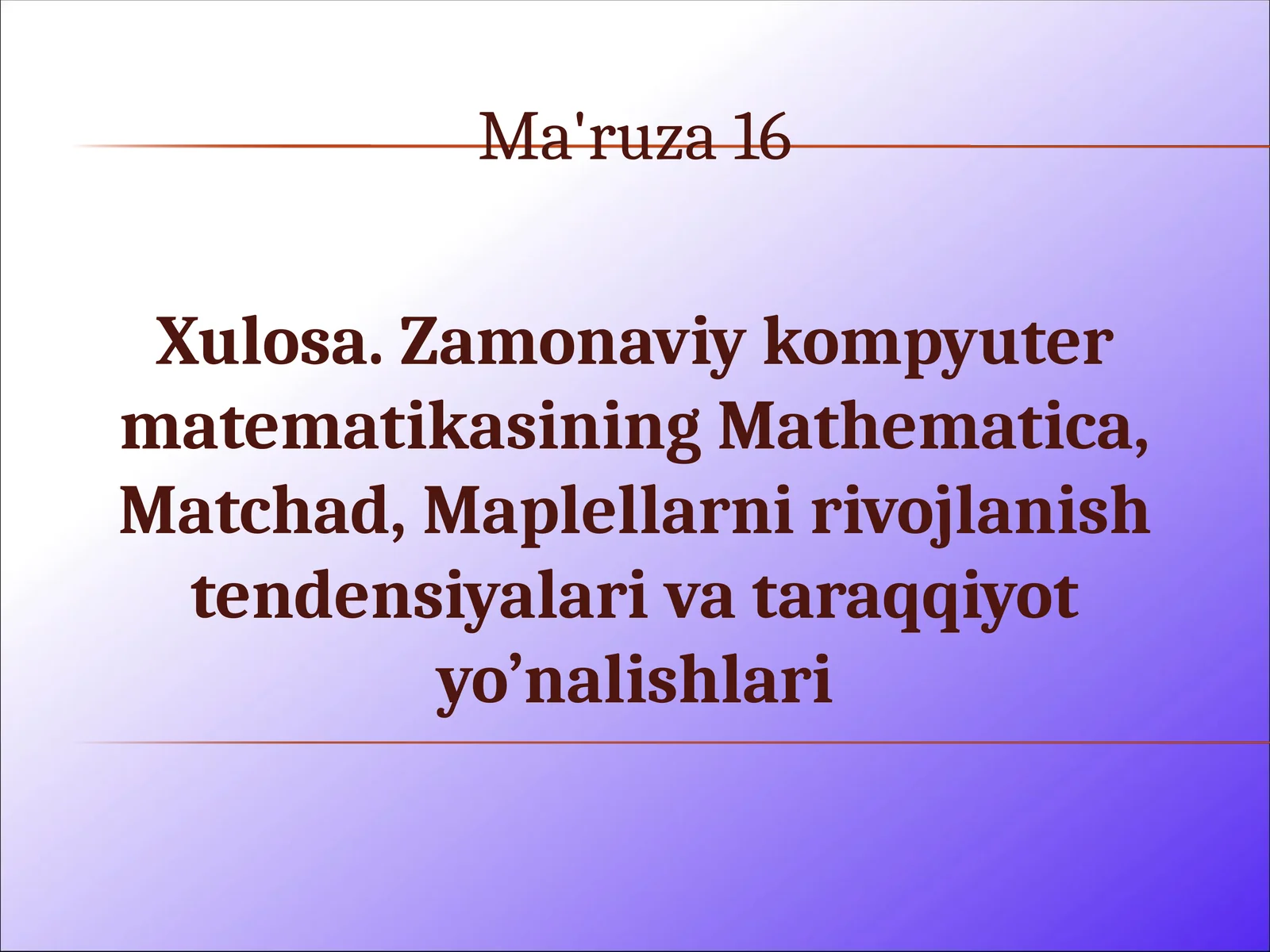 matlab mathcad zamonaviy kompyuter matematikasi