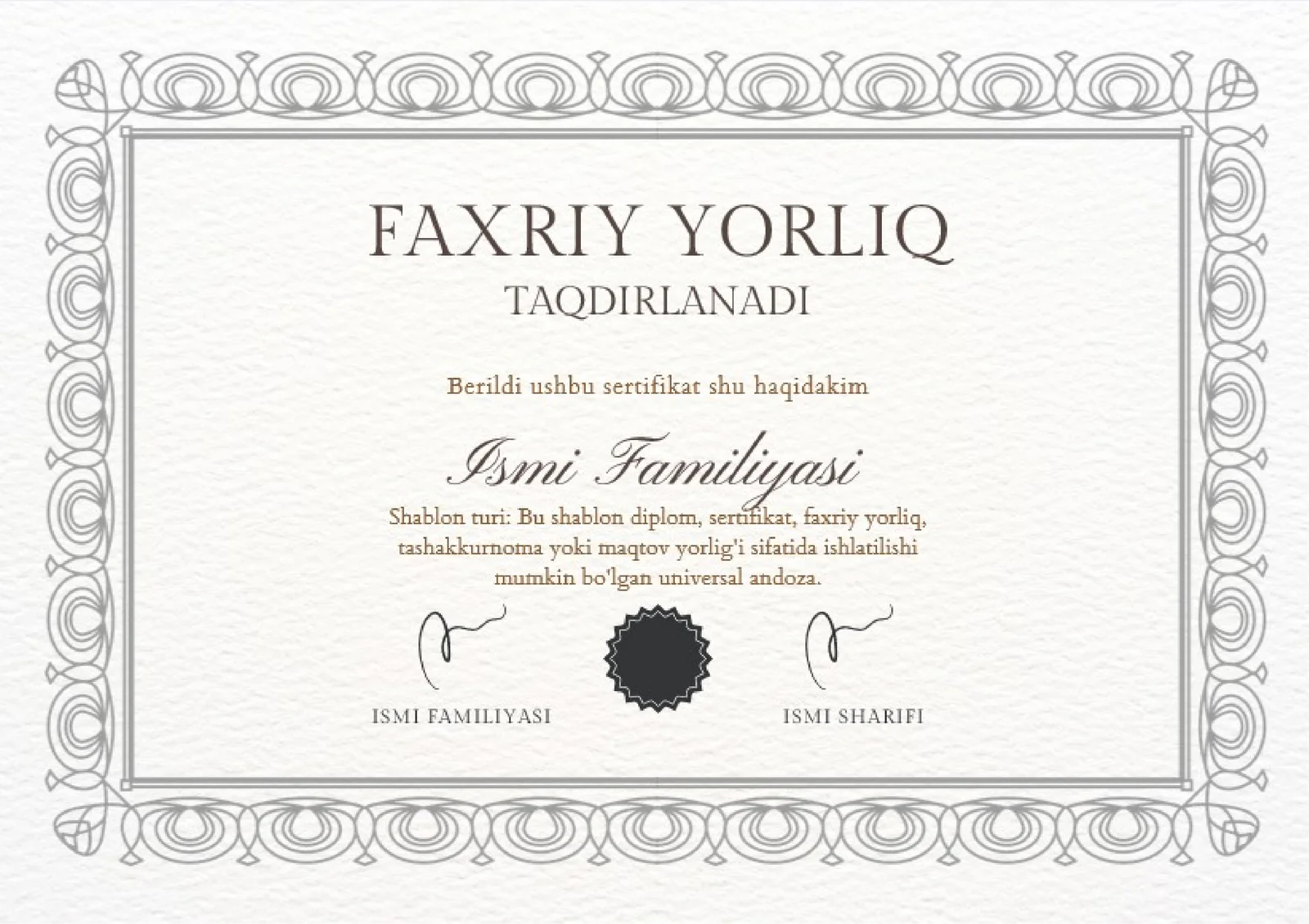 FAXRIY YORLIQ