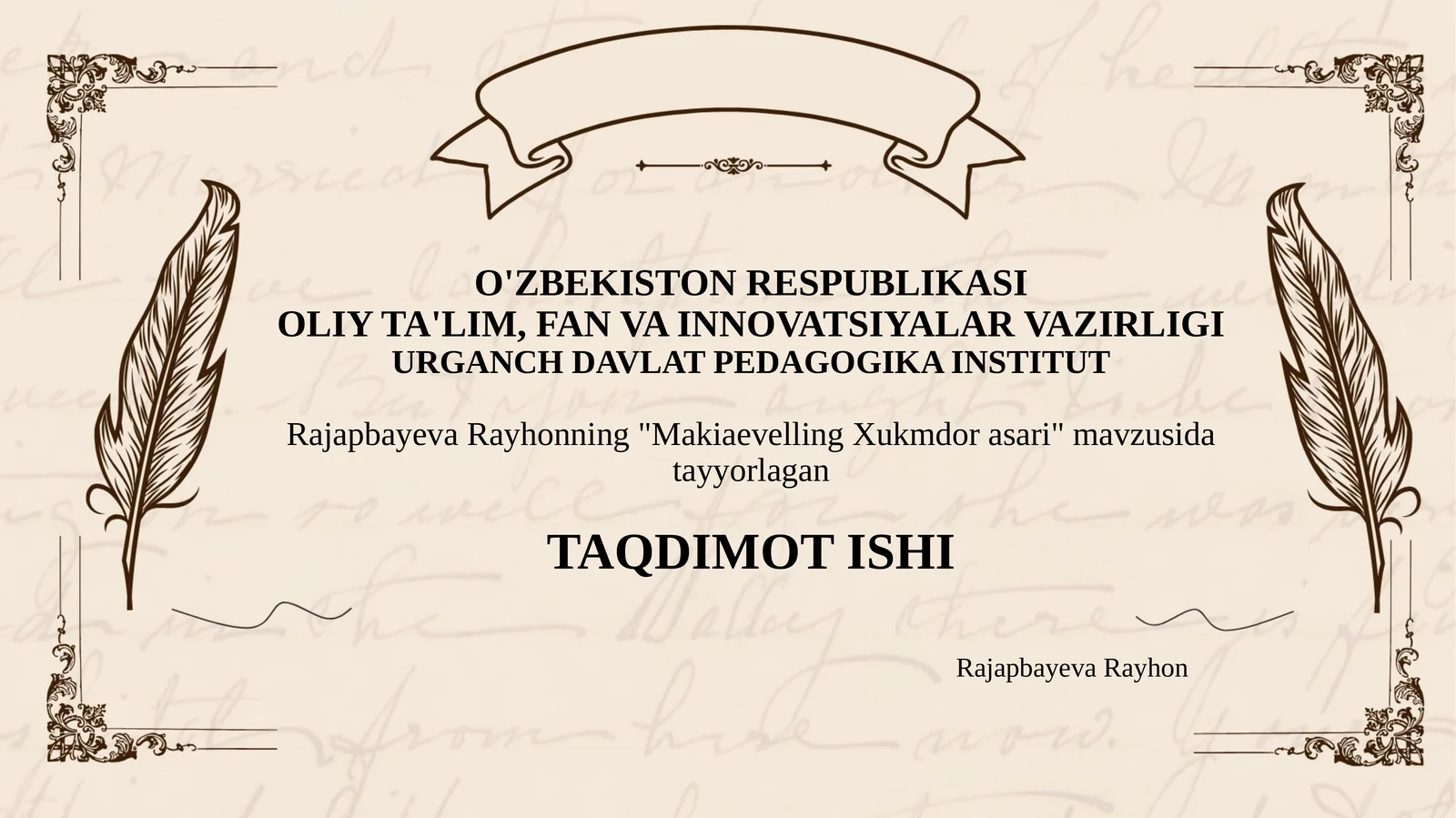 Makiaevelling Xukmdor asari