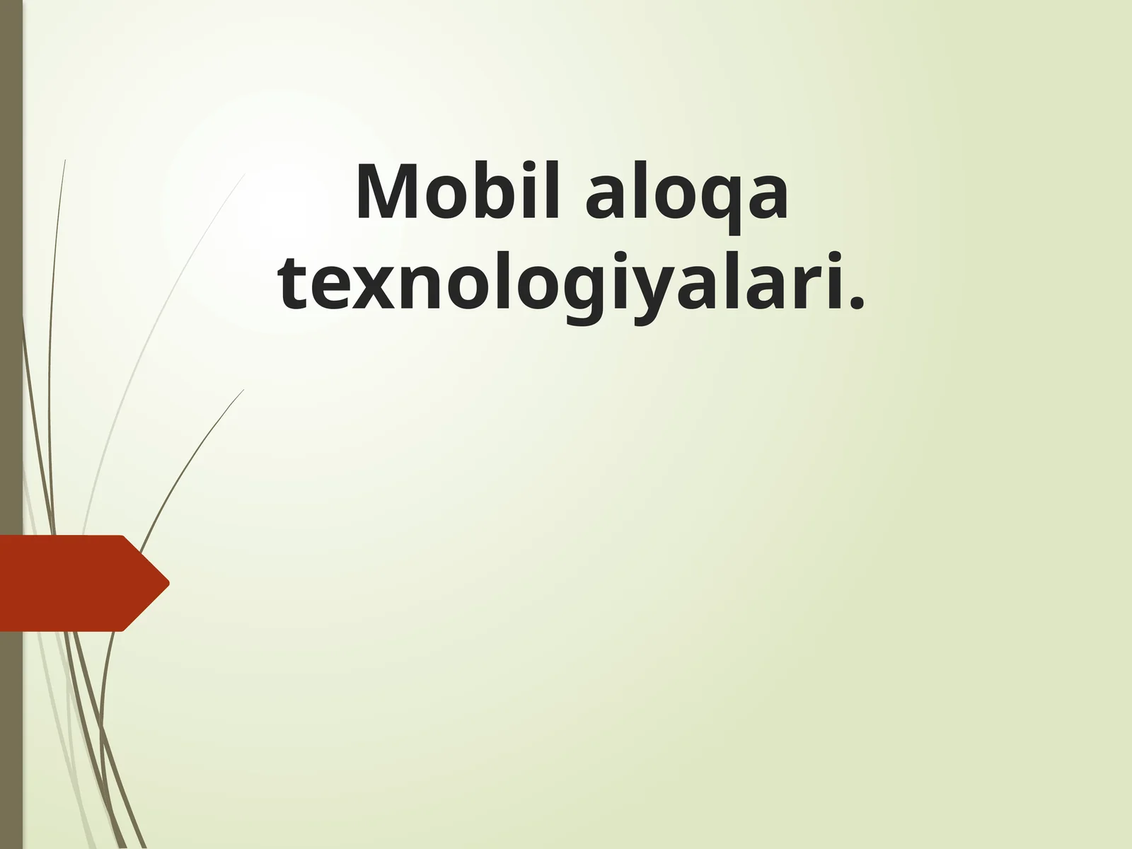 Mobilaloqatexnologiyalari
