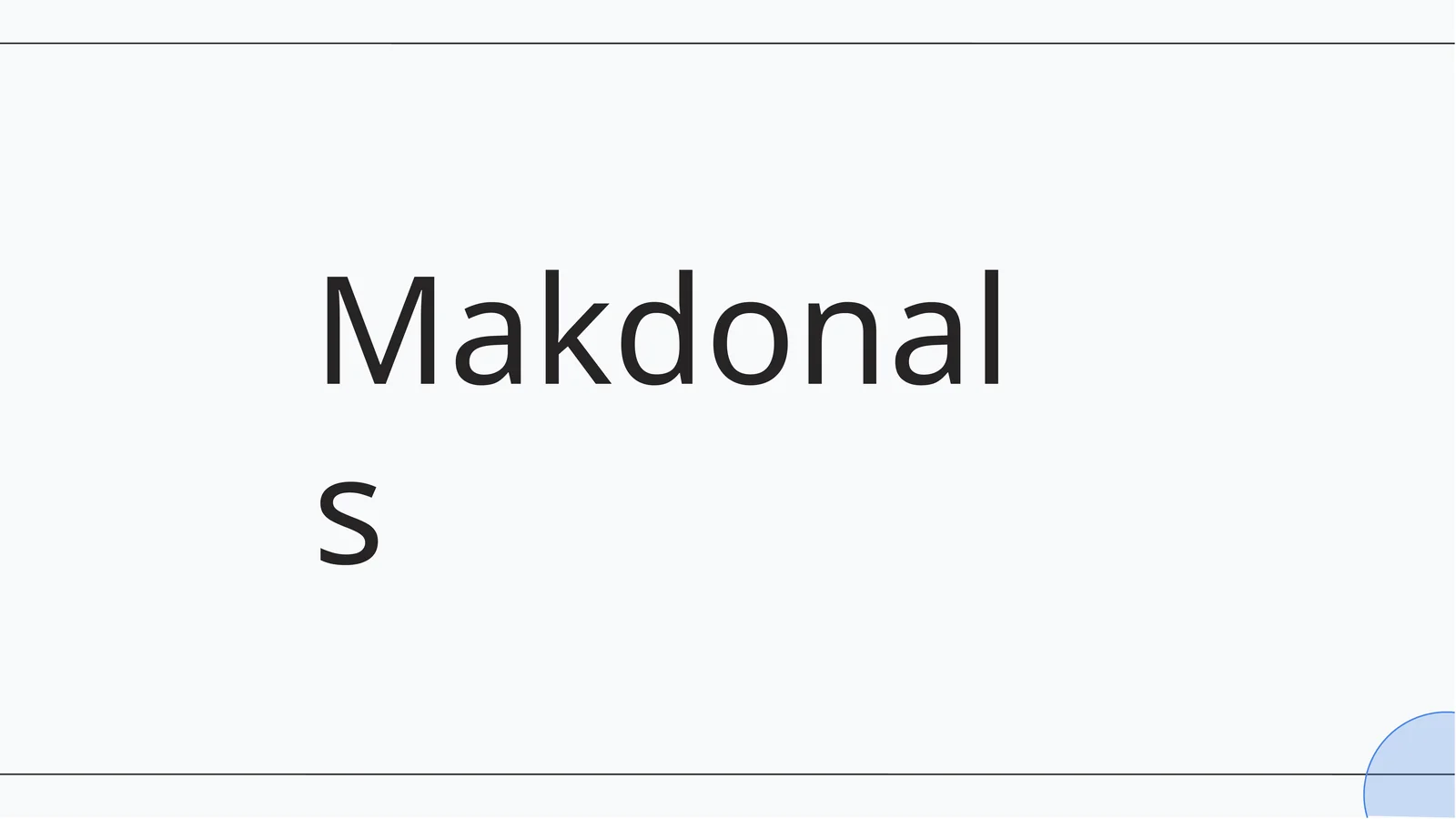 Makdonals