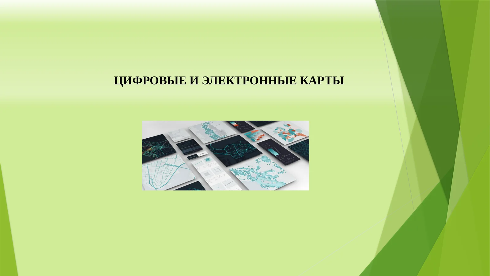 Цифровые и электронные карты