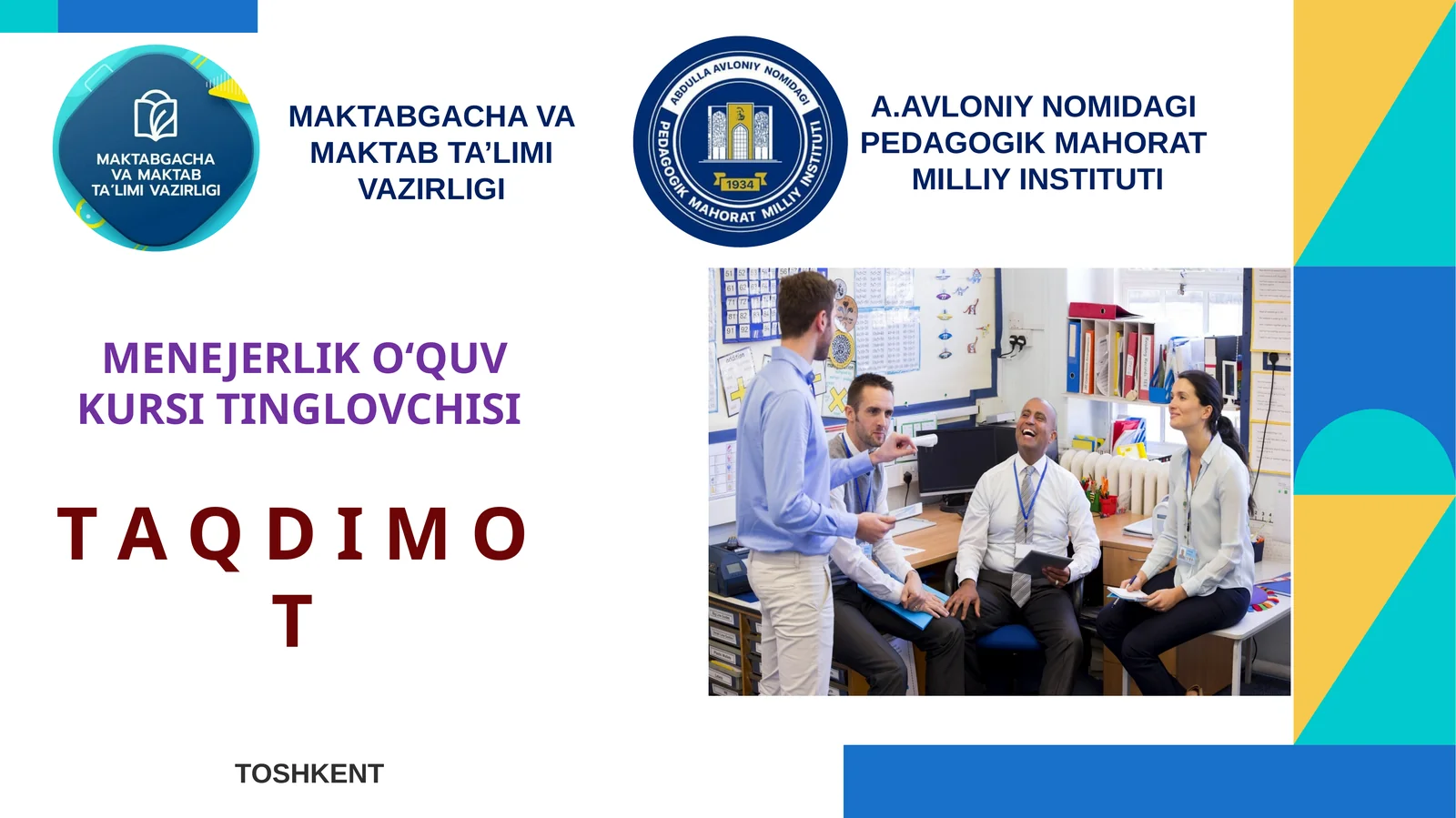 O‘QITUVCHILARNI SAMARALI MOTIVATSILASH TIZIMINI YO‘LGA QO‘YISH