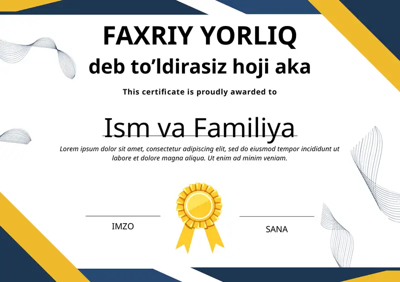 FAXRIY YORLIQ