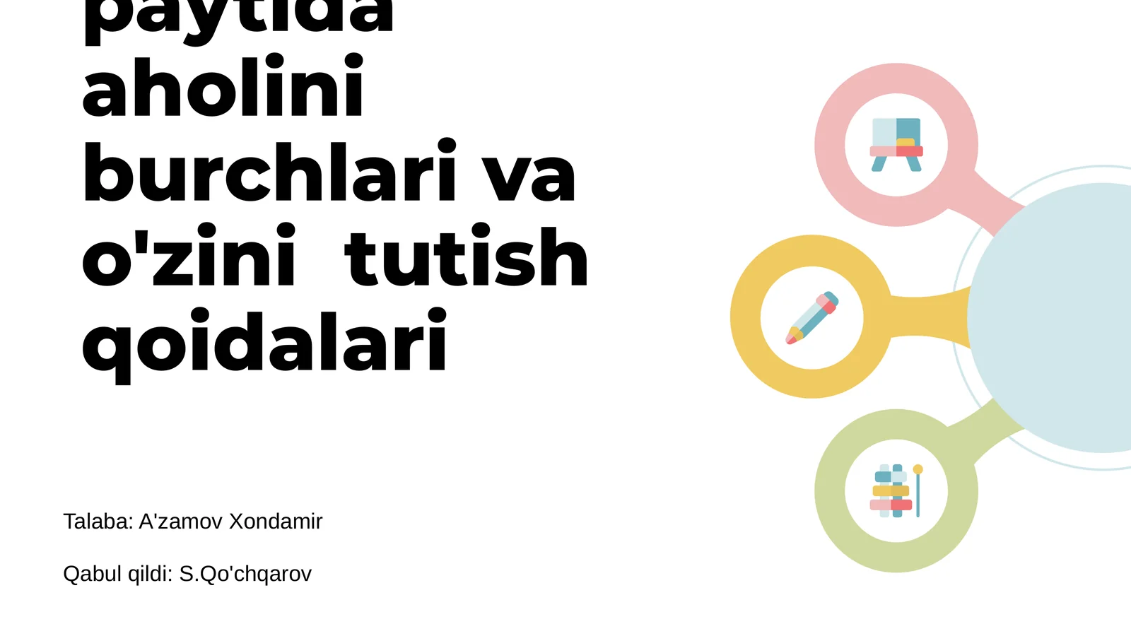 Evakuatsiya chora tadbirlari