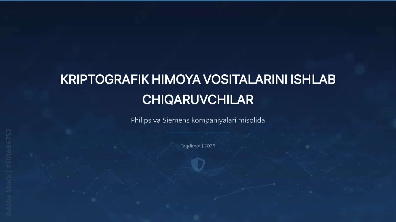 Kriptografik himoya vositalarini ishlab chiqaruvchilar (Philips va Siemens) misolida
