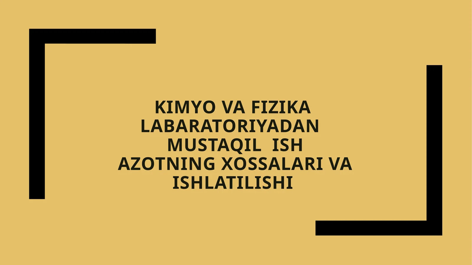 AZOTNING XOSSALARI VA ISHLATILISHI