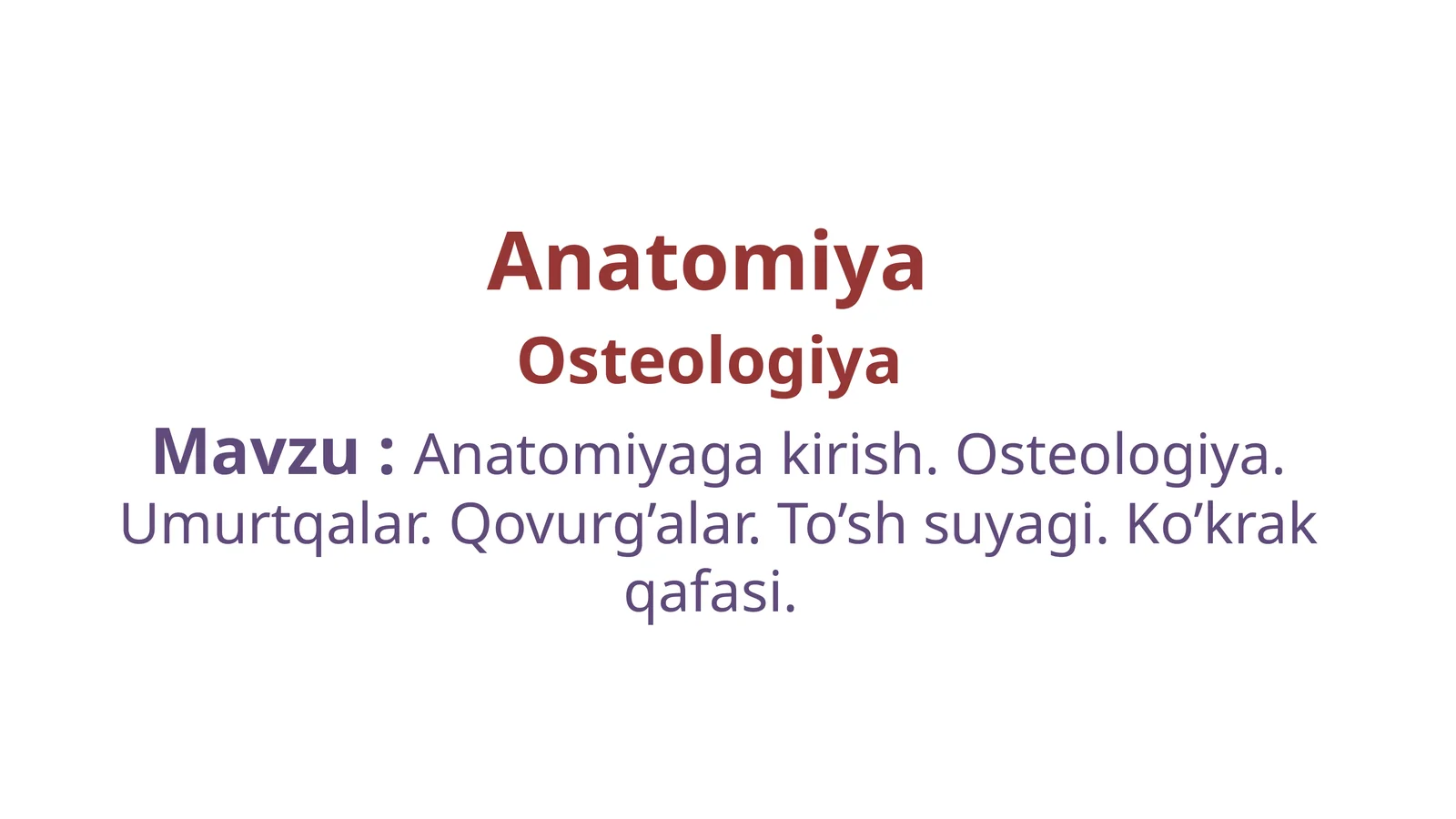 Anatomiya