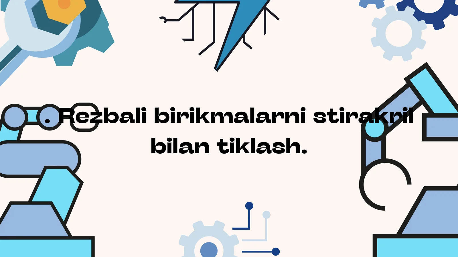 Rezbali birikmalarning RQ yordamida tiklash usuli