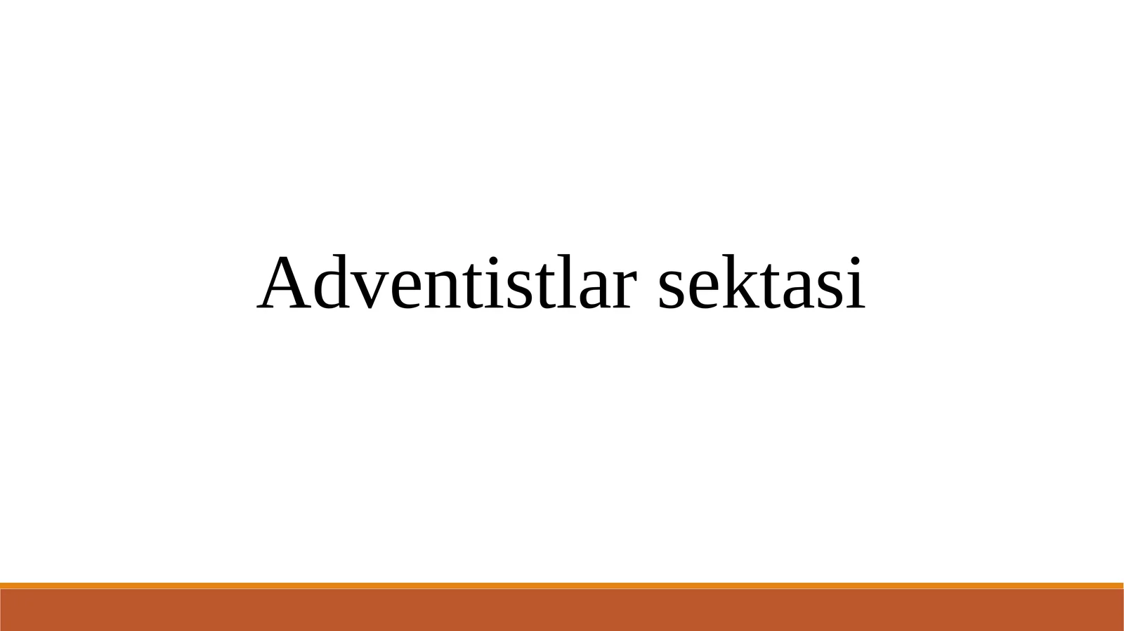 Adventistlar sektasi