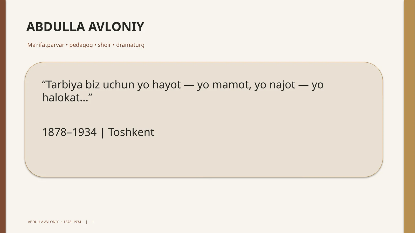 ABDULLA AVLONIY
