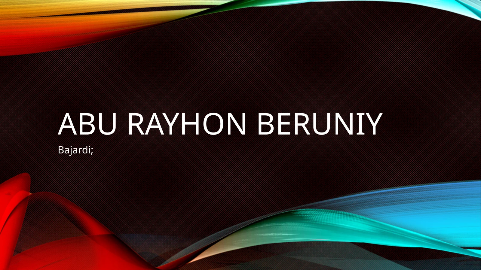 Abu Rayhon Beruniy