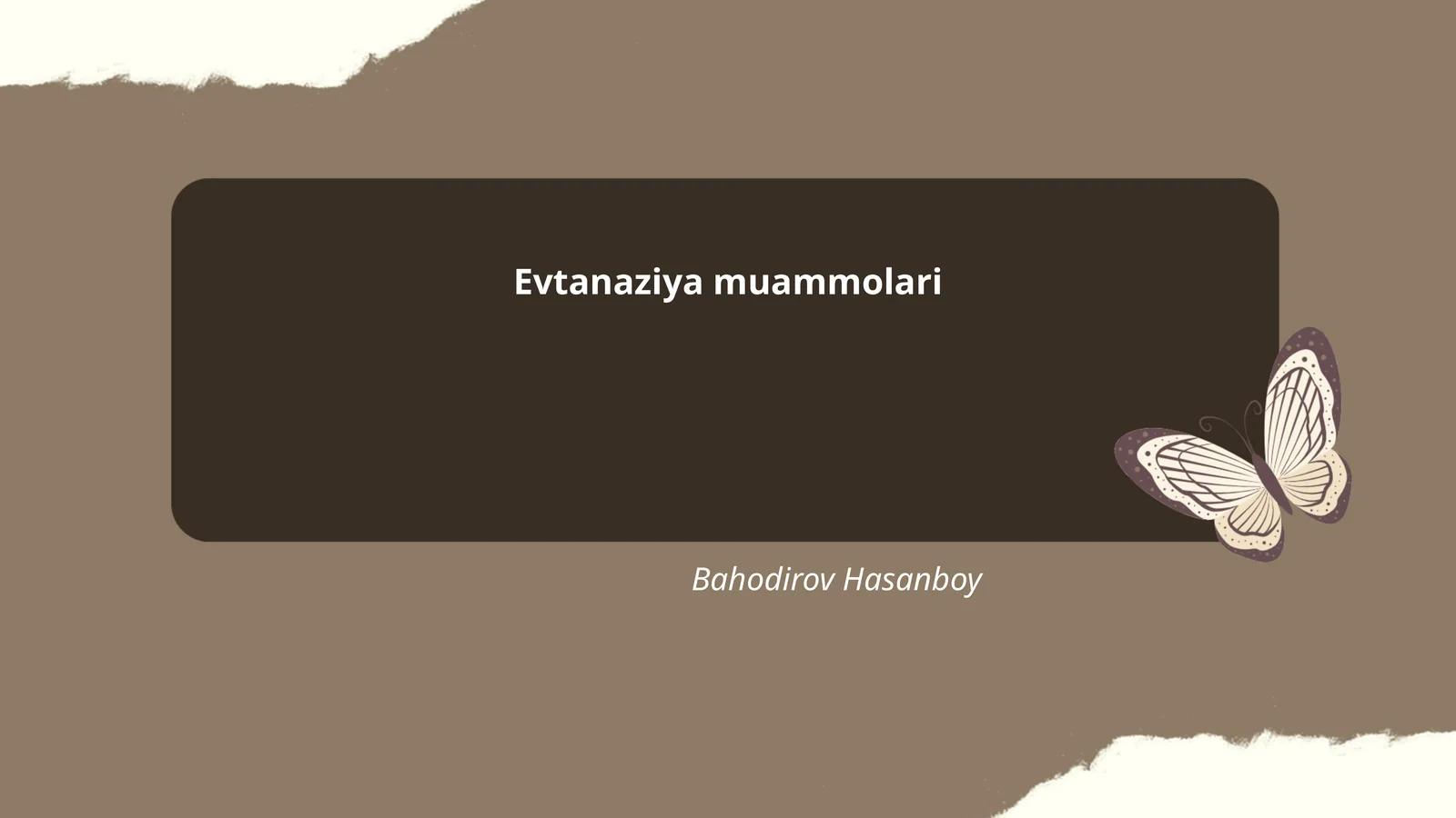 Evtanaziya muammolari