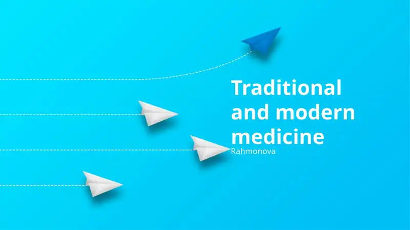 Traditional and modern medicine: Fan and technology. Traditional medicine: Its stars and practices. The future of health: Preventing illness. Pay attention to prevention vs. treatment