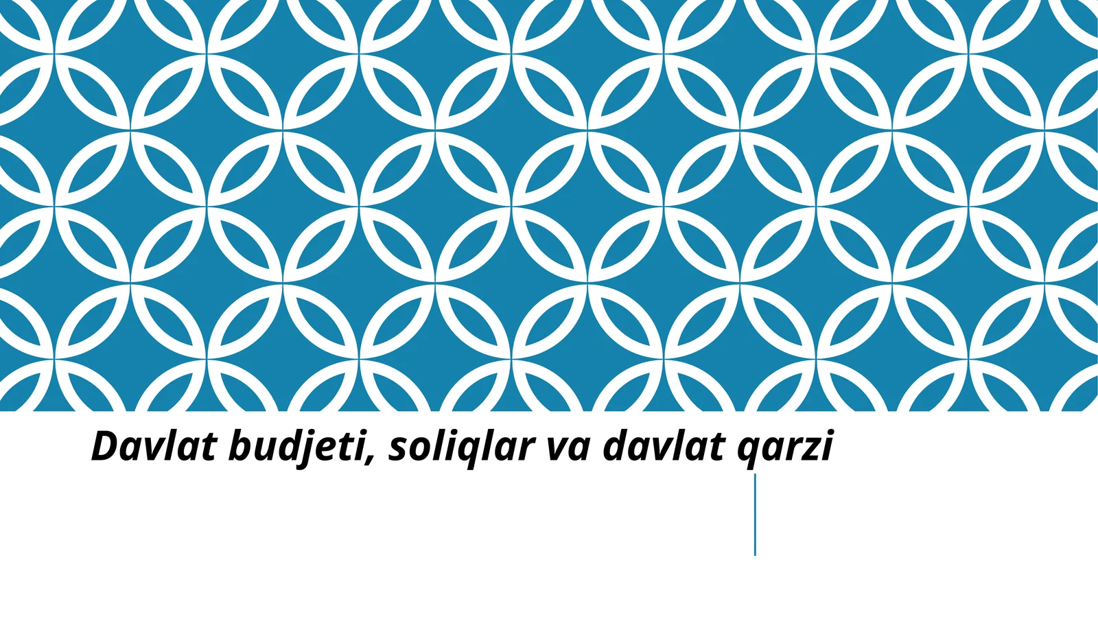 Davlat budjeti, soliqlar va davlat qarzi