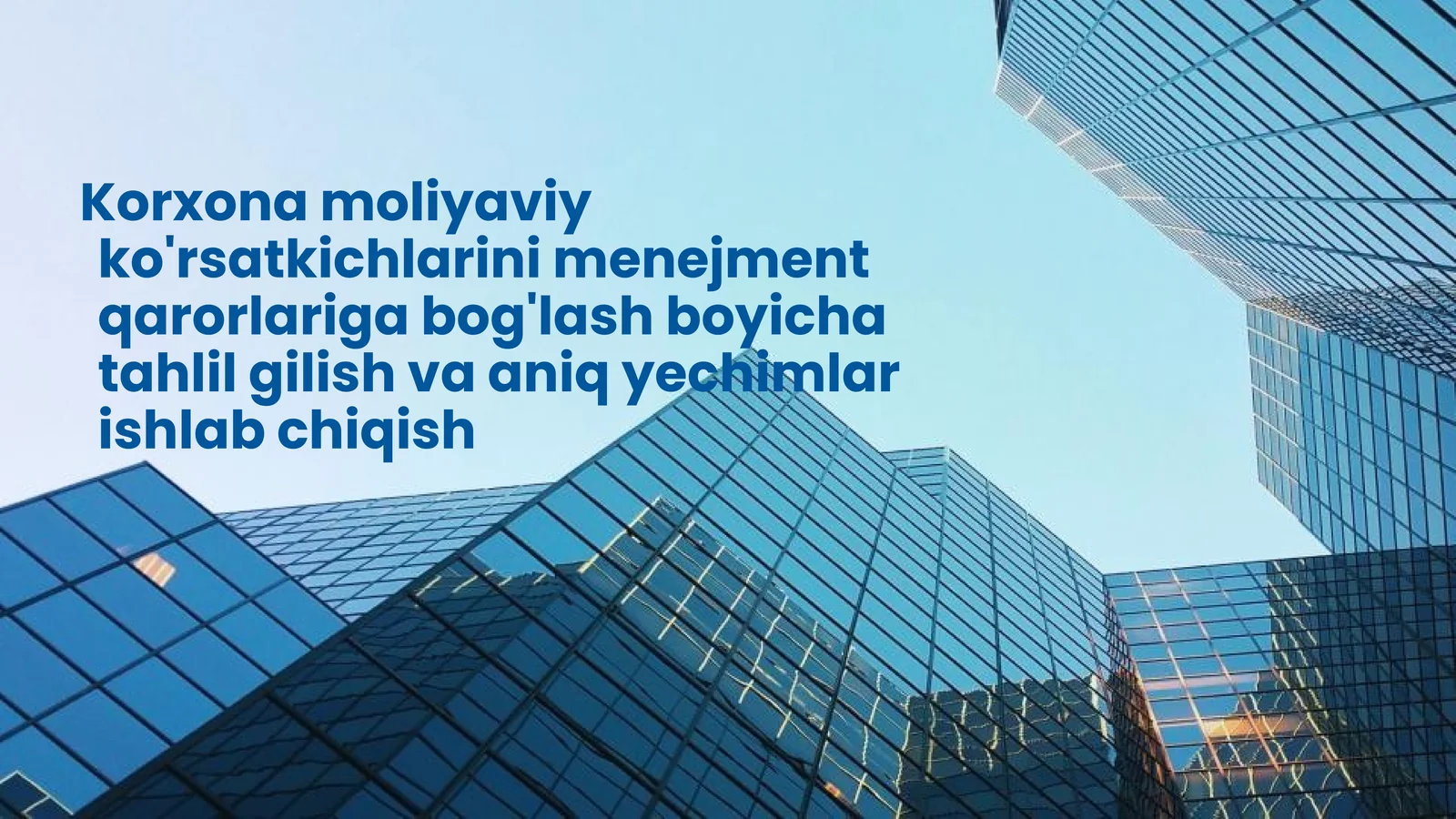 korxona moliyaviy korsatkichlari