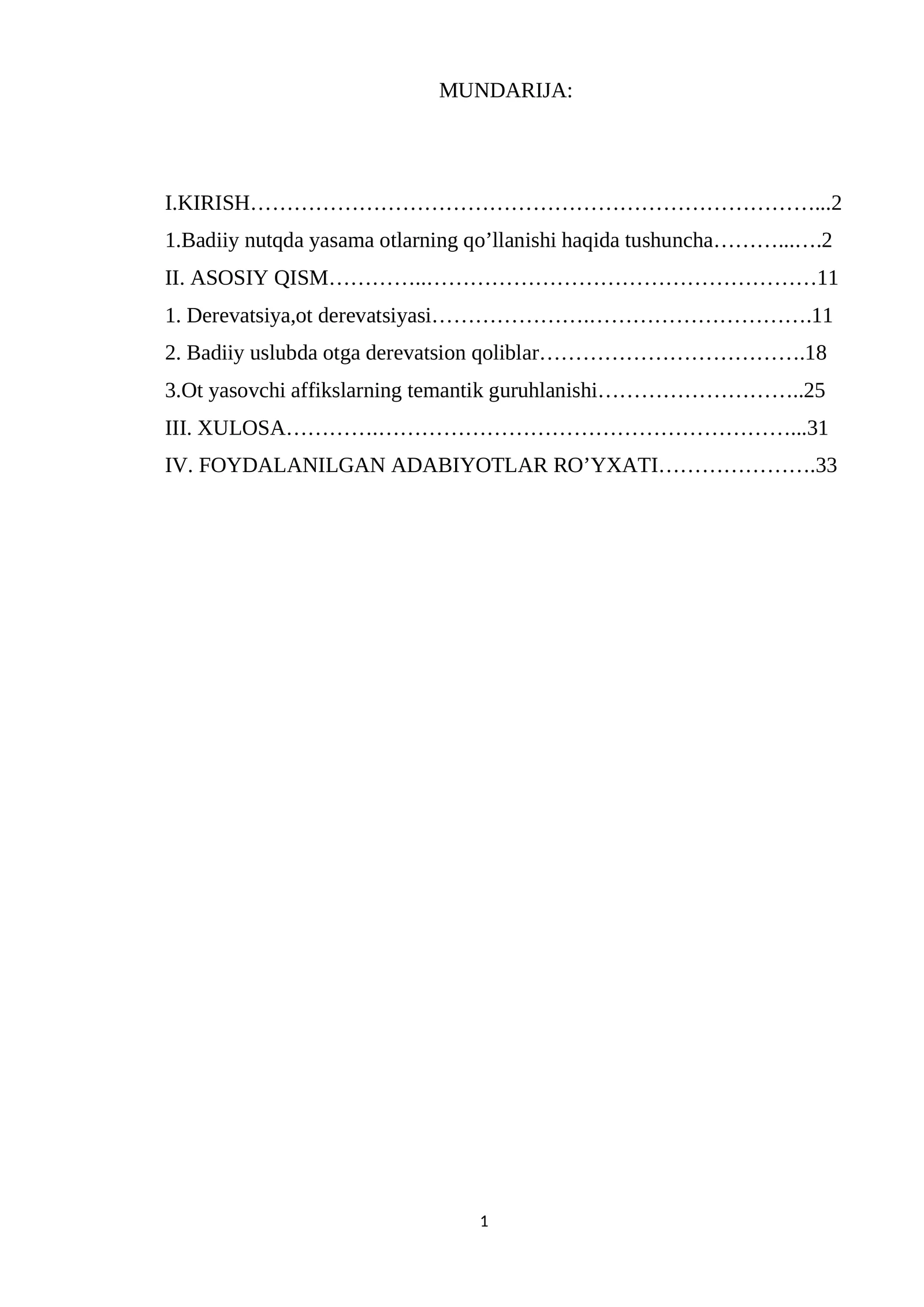 kurs ishi