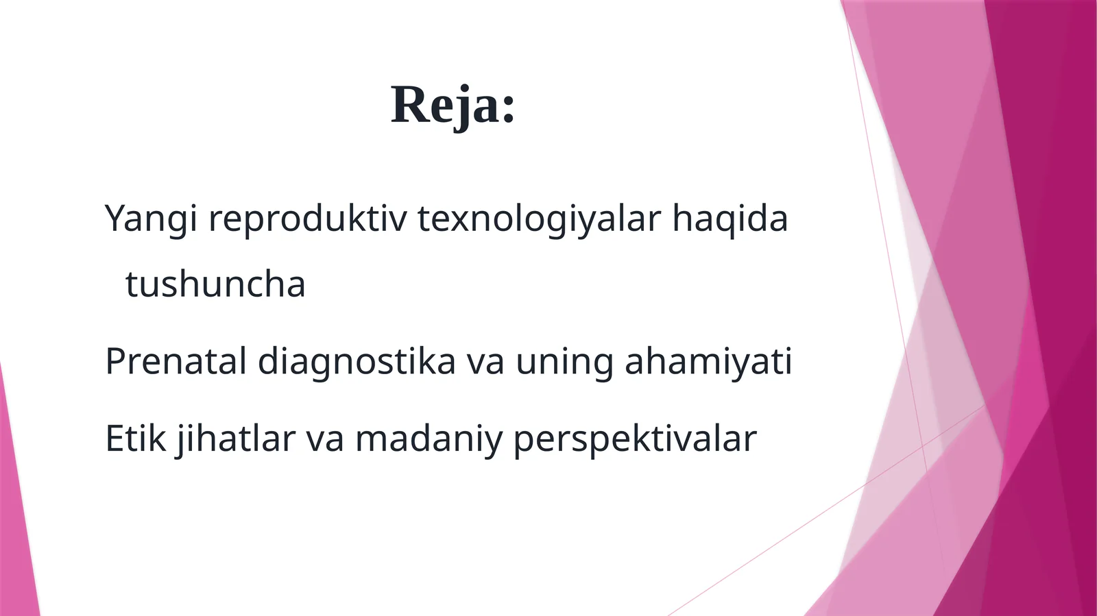 Yangireproduktiv texnologiyalar haqida tushuncha