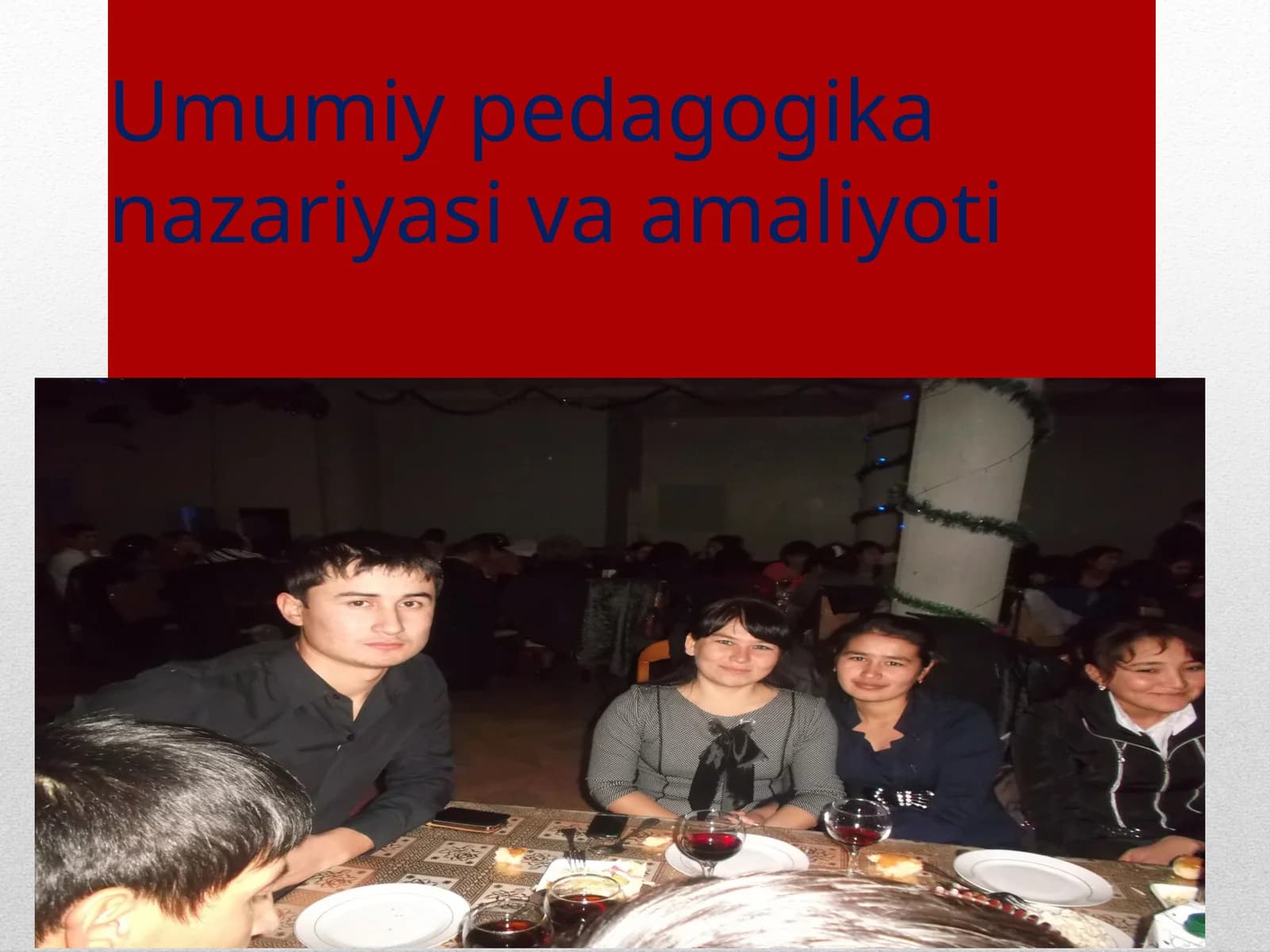 Taʼlim va tarbiya jarayonini tashkil etish va boshqarish